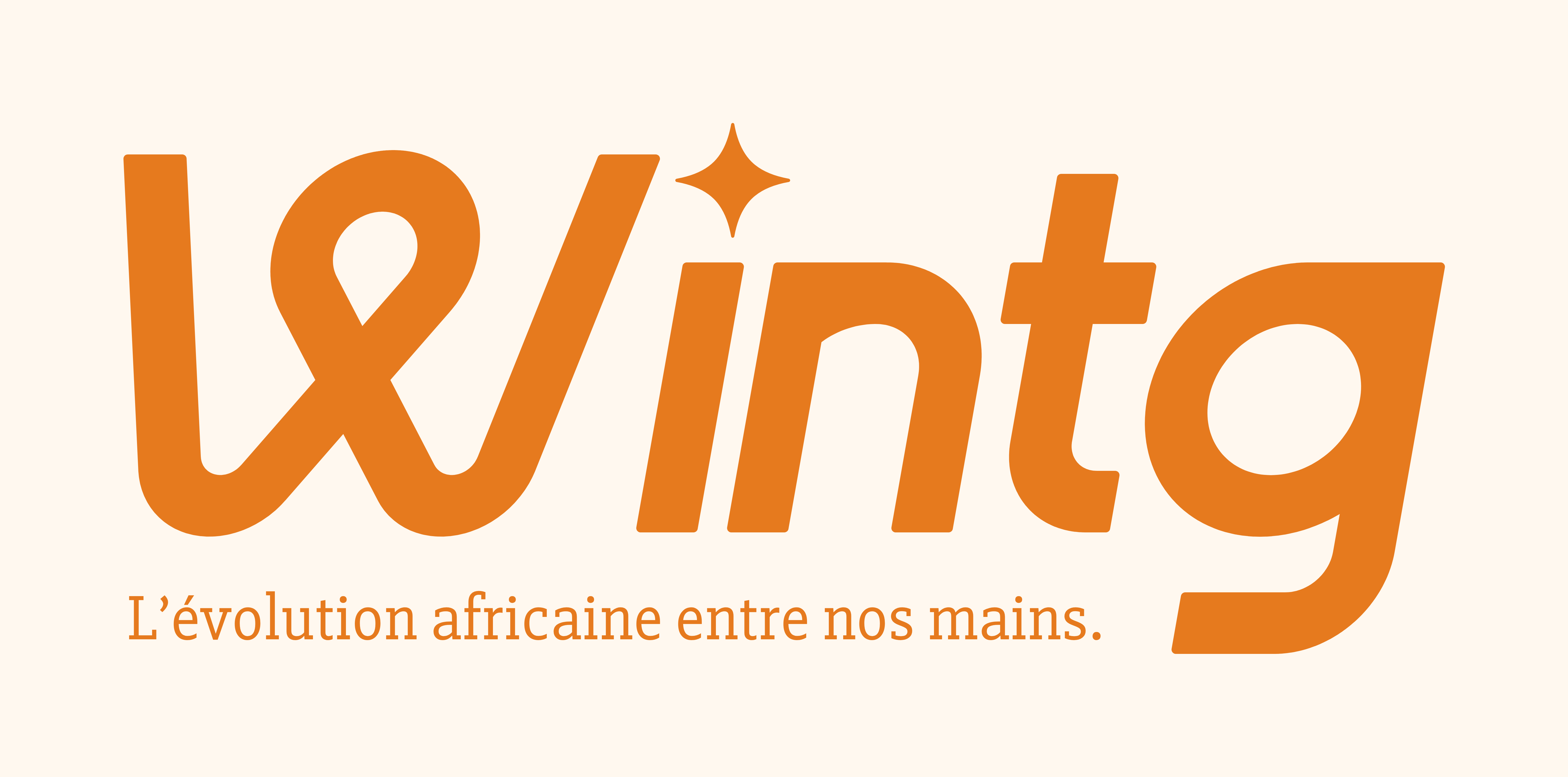 Logo orange sur blanc